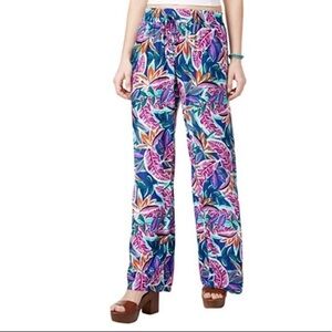 Bebop Floral Summer wide Pants tropical size‎ xs lightweight trousers summer